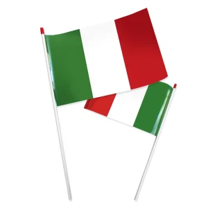 Bandierina Italia con astina <br>in polipropilene