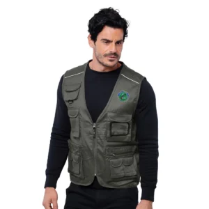 Gilet multitasche personalizzato ANA colore verde